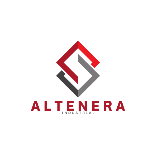 Black And Red Modern Initial S Industrial Logo